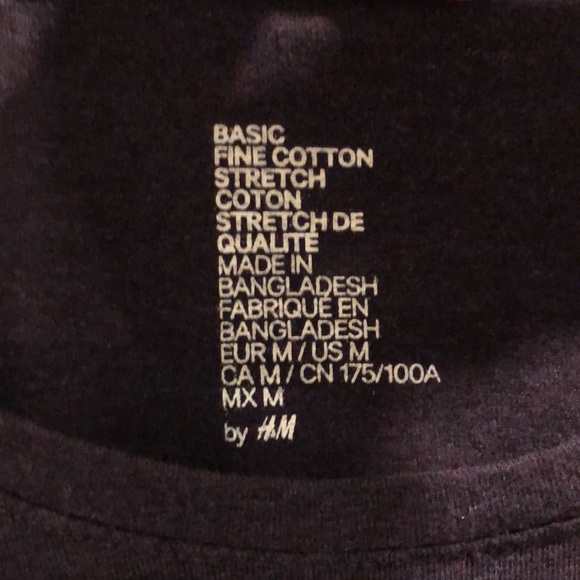 H&M burgundy slim fit T-shirt - Picture 3 of 3